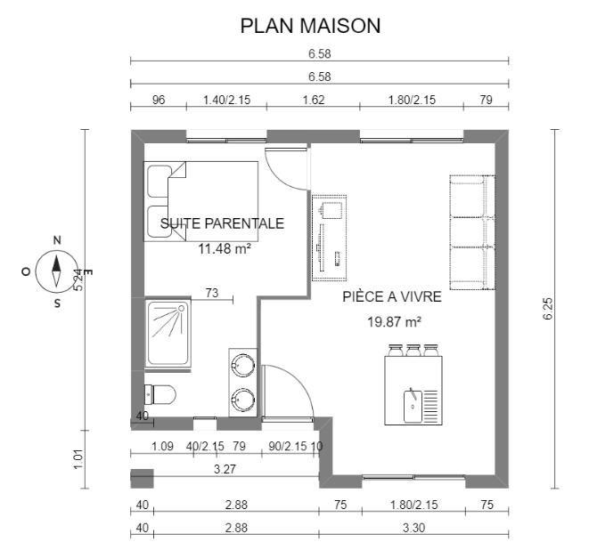 EDEN - Plan de coupe - RDC