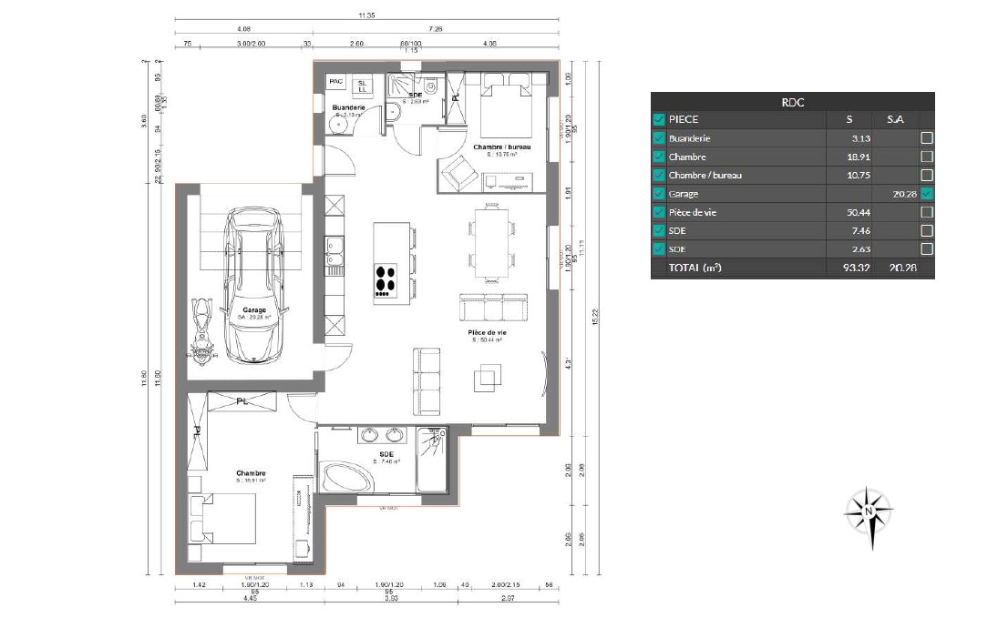 plan maison oissery le reve de florian