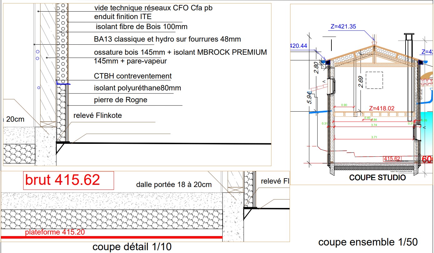 plan studio plan de coupe aix en provence